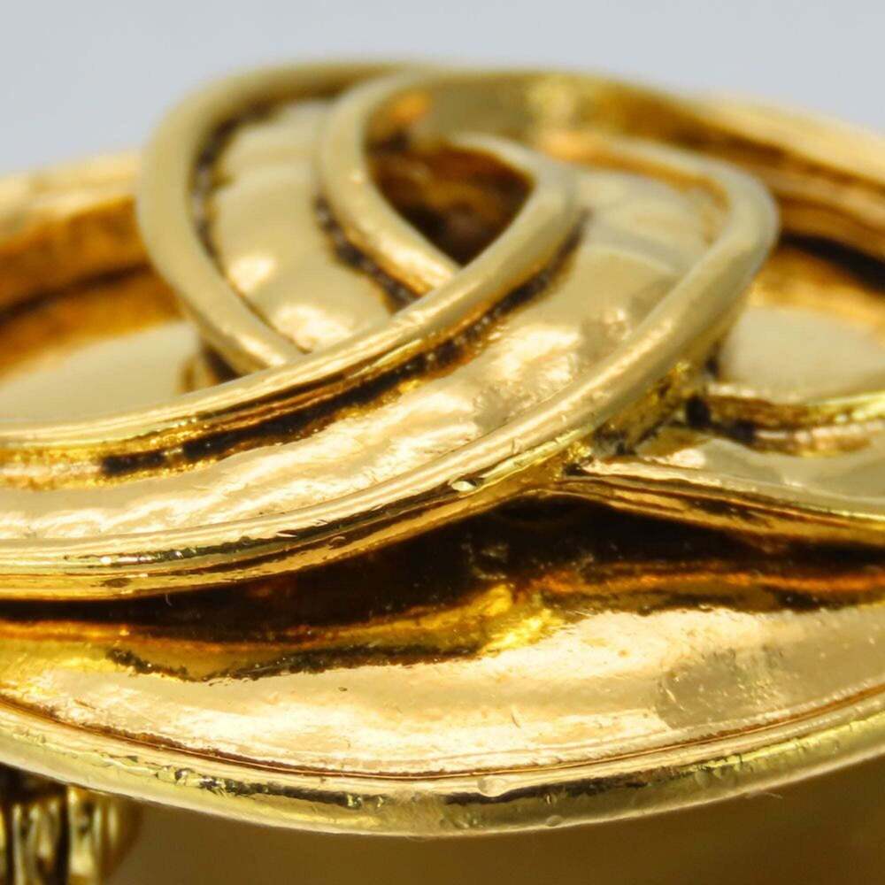 CHANEL Authentic Gold Logo Brooch - Picture 3 of 8